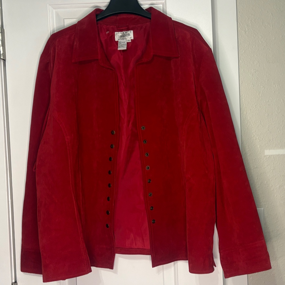 Live a Little Vibrant Red leather 3X